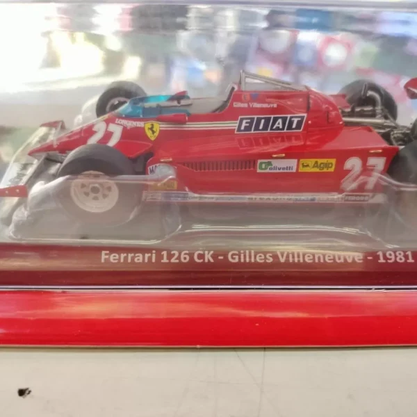 N/16. FERRARI 126 CK 1981 #16 Los grandes Ferrari F1 1:24 . Gilles Villeneuve
